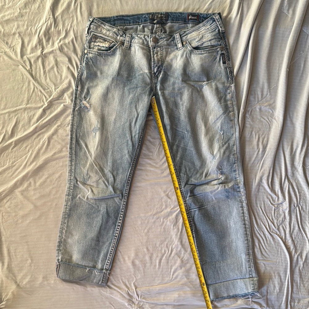 Women Light Blue Distressed Jeans